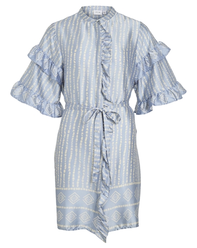 Vila - Vikavas Frill Kleid - Kentucky Blue